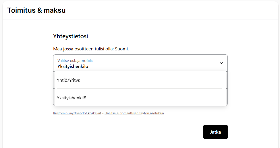 Tilaa yrityksen&auml;