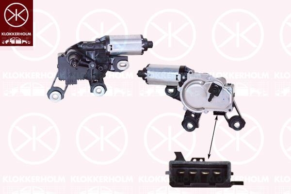 Torkarmotor Klokkerholm - Audi - A4, A4 quattro, S4, Rs4 - OE 4F9955711C,4F9955711E