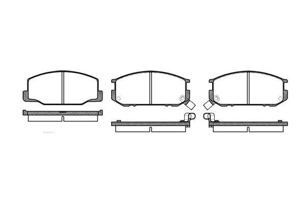 Bromsbelägg Remsa - Toyota - Celica, Previa, Supra. Lotus - Esprit s4 - OE 0446514380,0449114160,0446514190