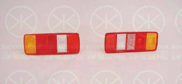 Baklykteglas Klokkerholm - VW - T4 transporter, Lt-serie, T4 transporter syncro - OE 283945223F,7J0945111