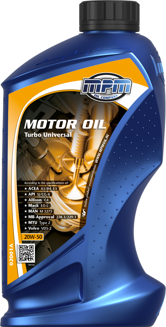 MPM Turbo Universal 20W-50 Motorolja 1 l - Motorolja