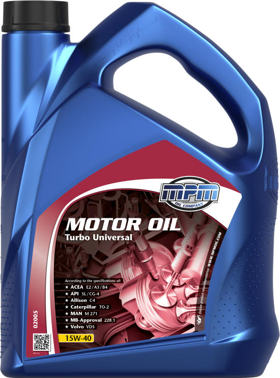MPM Turbo Universal 15W-40 Motorolje Dunk 5 l - Motorolje - VW - Volvo - Renault - Opel - Toyota - Ford - Fiat - Saab