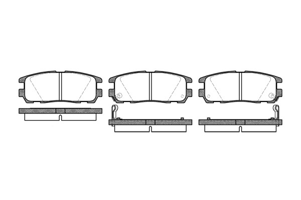 Bremseklosser sett - Opel - Frontera, Monterey. Isuzu - Trooper