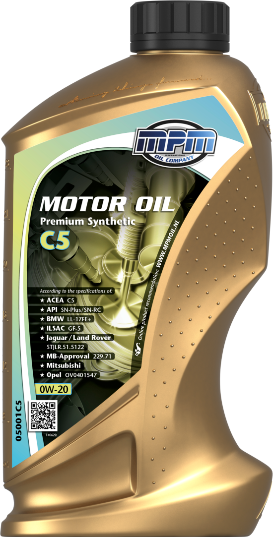 MPM Premium Synthetic C5 0W-20 Motorolja 1 l - Motorolja - Volvo - Toyota - Mercedes - Opel - BMW - Kia - Nissan - Renault