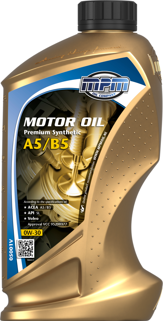 MPM Premium Synthetic A5/B5 0W-30 Motorolja 1 l - Motorolja - Volvo - Kia - Mazda - Honda - Mitsubishi - Land-rover - Fiat
