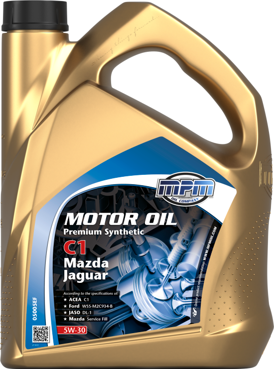 MPM Premium Synthetic C1 Mazda/Jaguar 5W-30 Motorolja Dunk 5 l - Motorolja - Mazda - Land-rover - Honda - Jaguar