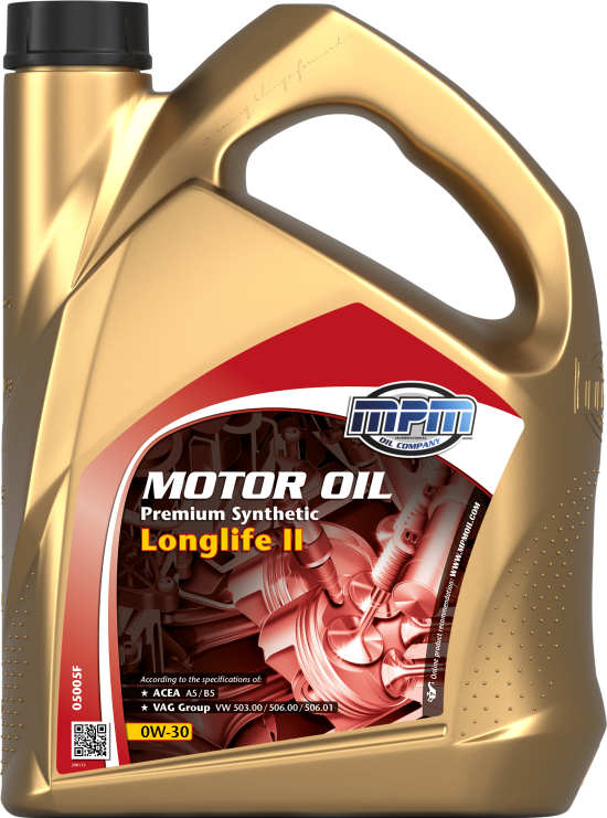MPM Premium Synthetic Longlife II 0W-30 Motorolja Dunk 5 l - Motorolja - VW - Kia - Mitsubishi