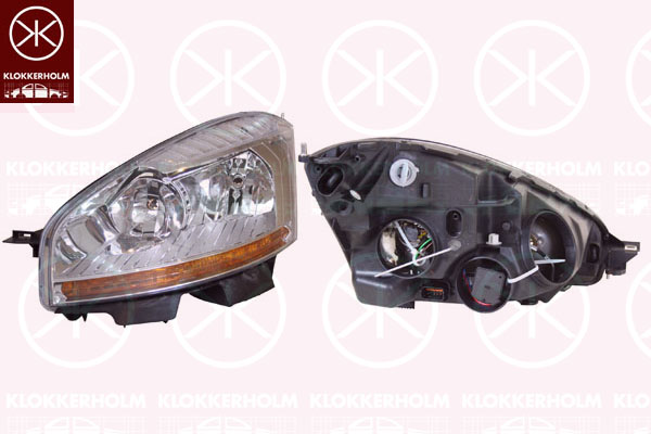Strålkastare Klokkerholm - Citroen - C4, C4 picasso - OE 6206A8