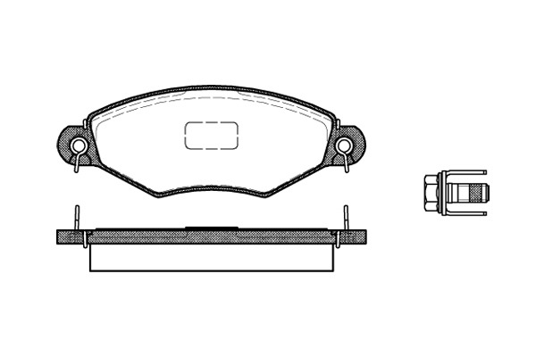 Bromsbelägg Remsa - Peugeot - 206, 306 - OE 425204,425191,425166,425212,425320