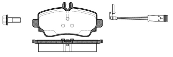 Bremseklosser sett - Mercedes - Vaneo