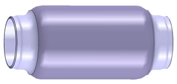 Korrugert rør, eksosanlegg - Opel - Omega