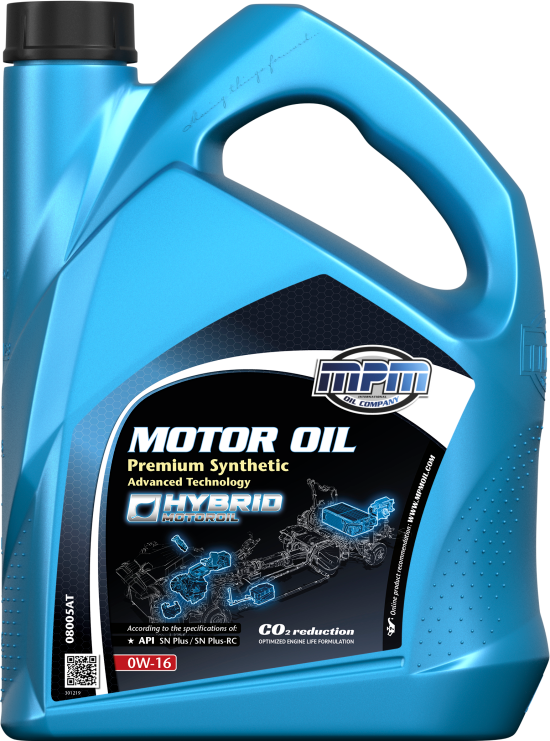 MPM Premium Synthetic Advanced Technology 0W-16 Motorolja Dunk 5 l - Motorolja - Toyota Corolla, Rav4, Prius, Camry - Lexus Ux, Es, Rx (v) awd