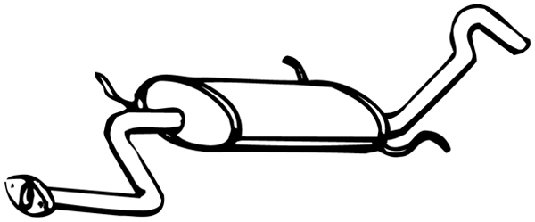 Bakre ljuddämpare Walker - Mazda - 323 - OE E52640100B