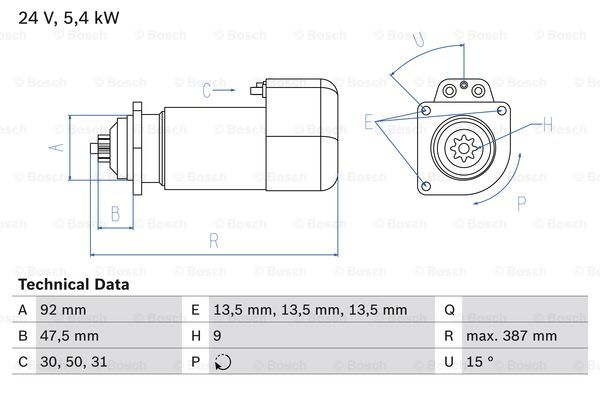 Startmotor Bosch