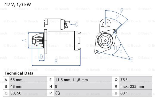 Starter 2347 - Subaru - Outback, Forester, Legacy, Impreza