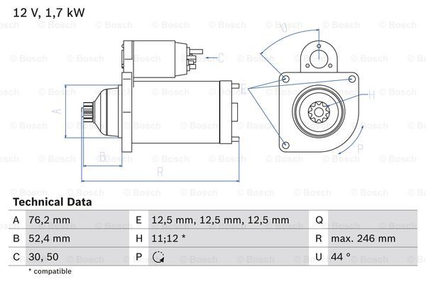 Starter - VW - Skoda - Audi - Seat