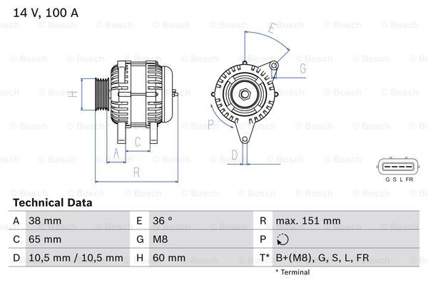 Generator - Volvo - V40. Mitsubishi - Space star, Pajero, Carisma, Space runner. Hyundai - Sonata. Kia - Magentis
