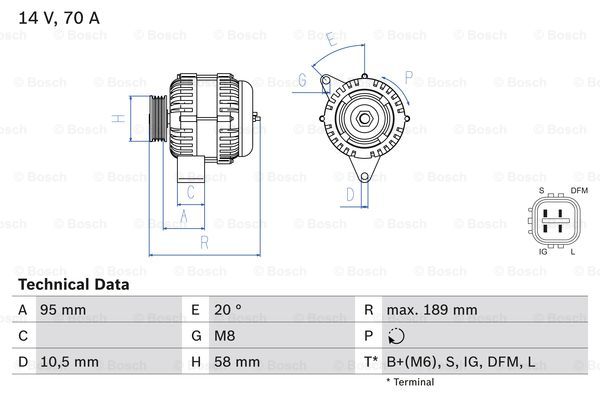 Dynamo 8411 - Toyota - Hi-lux, Hi-ace, Dyna