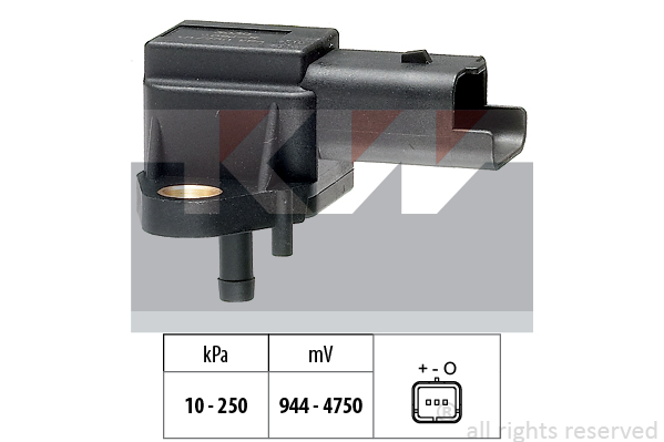 Sensor, ladetrykk MAP - Peugeot - Expert, 406. Citroen - Jumpy. Suzuki - Grand, Xl7