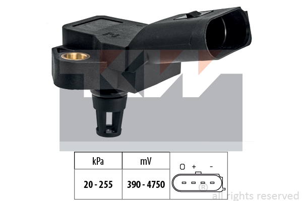 MAP-Sensor KW - Audi - A4, A5. Seat - Exeo - OE 038906051G