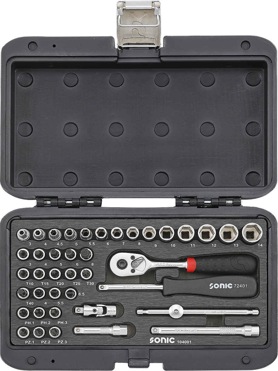 Kombinationssats 1/4" 40-Delar BMCS Sonic