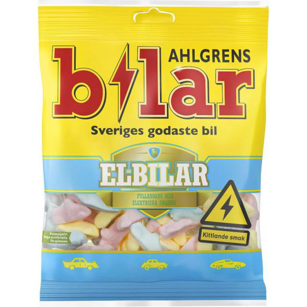 Ahlgrens Bilar Elbilar 100g Cloetta