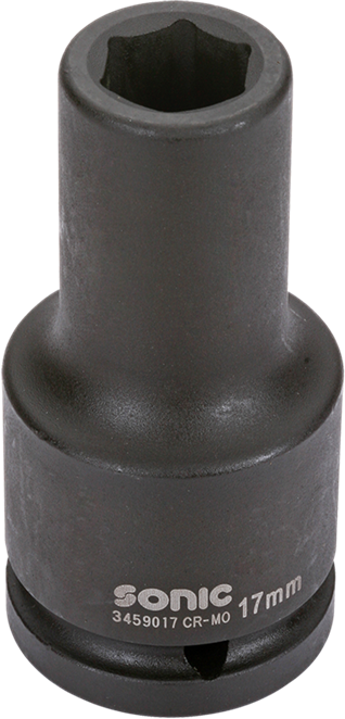 Krafthylsa 3/4" 6-kant 24 mm Lång