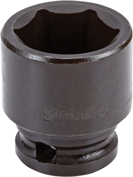 Krafthylsa 3/8" 6-kant 13 mm