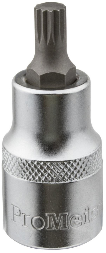 Hylsa 1/2" Spline 140mm Lång M12 ProMeister