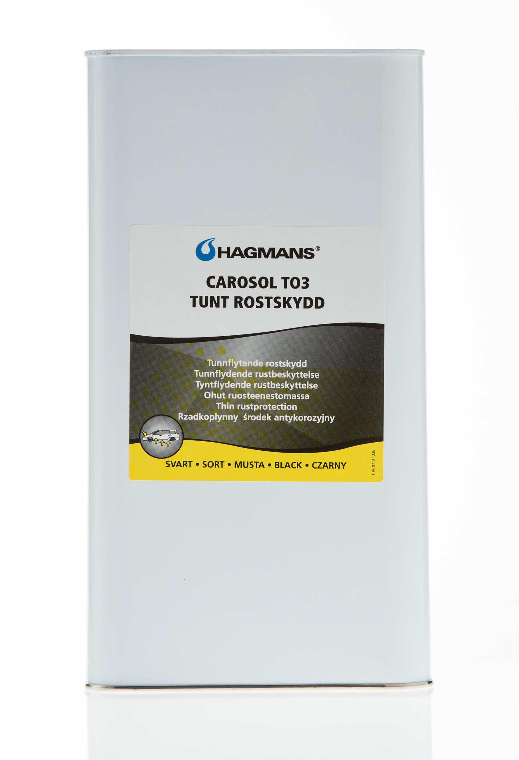 Hagmans Carosol TO 3 - Tunnflytande rostskyddsmedel Burk 5 l