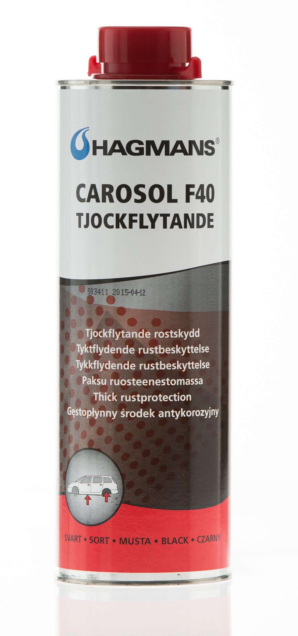 Hagmans Carosol F40 - Flytande rostskydd Svart 1 l