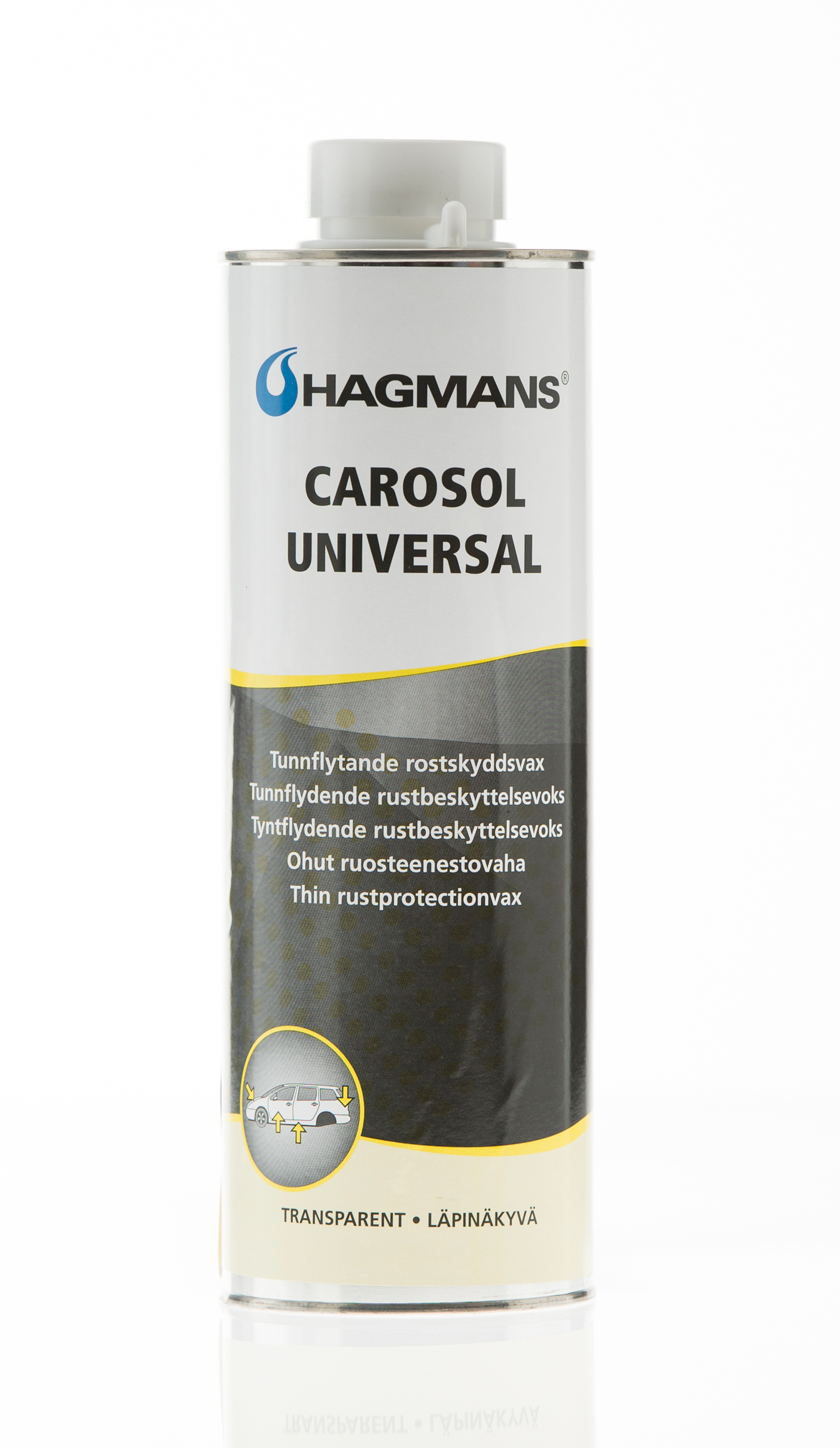Hagmans Carosol Universal - Tunnflytande rostskyddvax 1 l