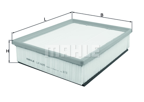 Luftfilter Mahle - Volvo - V70, V60, V40, V50, S80, S40, C30, C70. Ford - Focus, Mondeo, Kuga, S-max