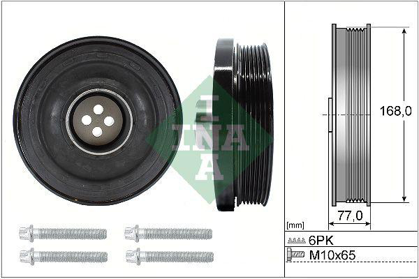 Vevaxelremskiva INA - BMW - 1-SERIE-serie, E9*, E60, X3 f25, X3, X1 e84, X3 e83 - OE 11237799153,11237797995,11237823191
