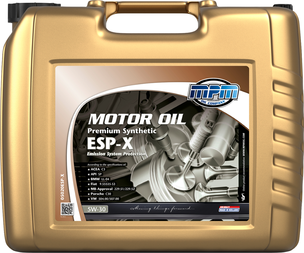 MPM Premium Synthetic ESP-X 5W-30 Motorolja Dunk 20 l - Motorolja - VW - Volvo - Toyota - Audi - Skoda - BMW - Mercedes - Saab
