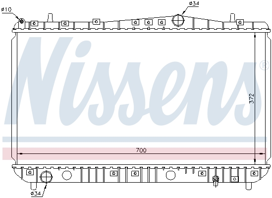 Kylare Nissens - Chevrolet - Nubira, Lacetti. Daewoo - Nubira, Lacetti - OE 96553422,96433350,96553428,96553378,P96553378,R12266