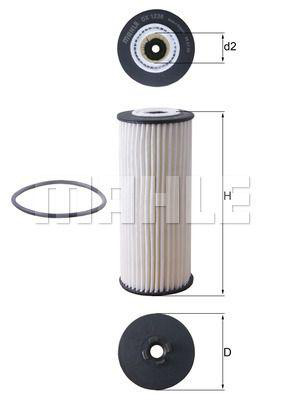 Oljefilter Mahle - Mercedes - A-klass, W176, W117, Cla, X156, H247, W463, W222, X167 - OE A1761800800,1761800800,A1331840025,1331840025