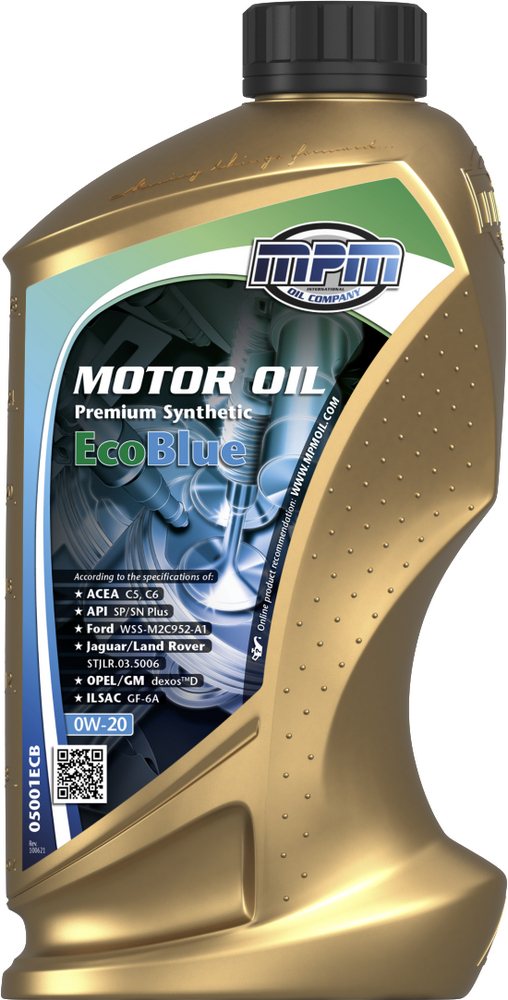 MPM Premium Synthetic EcoBlue 0W-20 Motorolja 1 l - Motorolja - Ford - Kia - Toyota - Hyundai