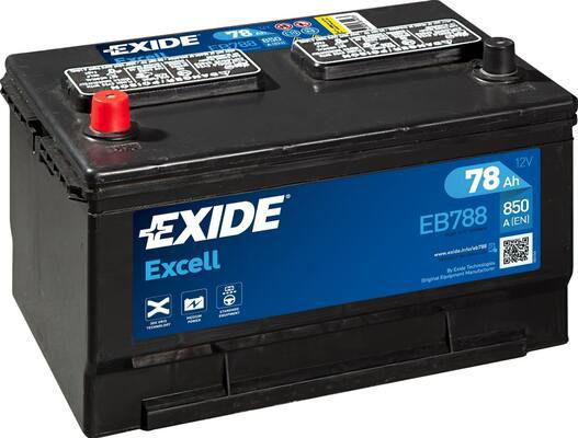 Exide Excell EB858 85 Ah - Bilbatteri / Startbatteri - Ford - Windstar, Bronco, Aerostar, Taurus