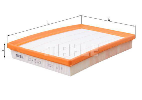 Luftfilter Mahle - Mercedes - Vito, W447 - OE A4475281000,6540941500,A6540941500,4475281000