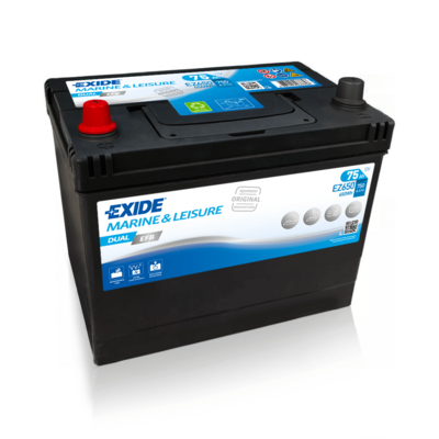 Exide Dual EFB EZ650 75 Ah