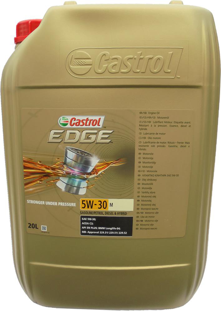 Castrol Edge M 5W-30 Motorolja Dunk 20 l - Motorolja - Toyota - Mercedes - Kia - Hyundai - Nissan - Mitsubishi - Subaru - Mazda