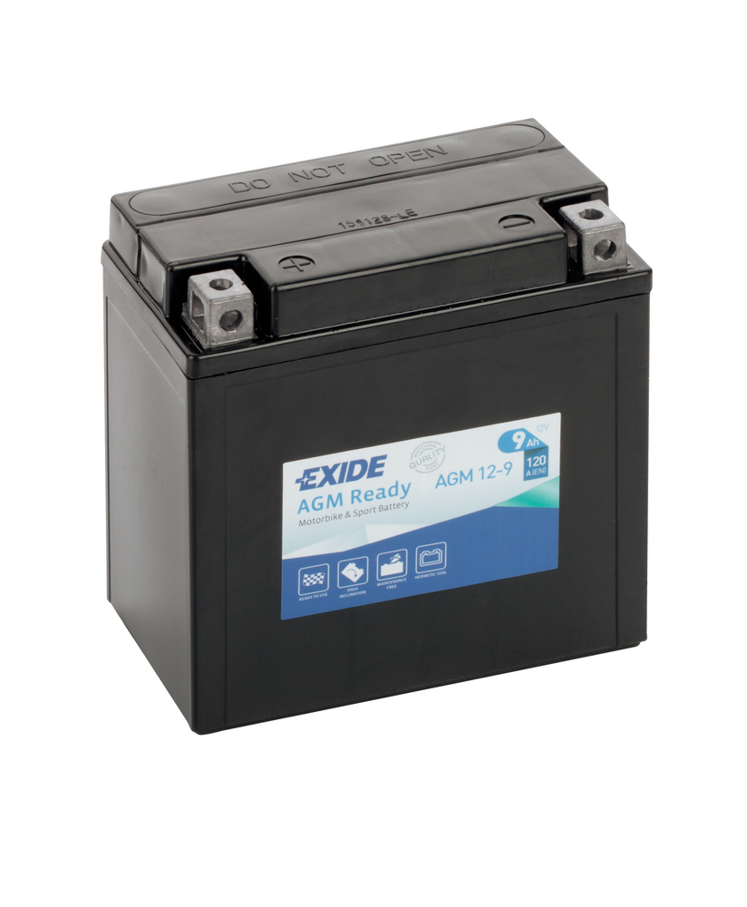 Exide AGM Ready AGM12-9 9 Ah - MC-batteri