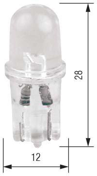 Strands LED-lampa W5W 5W 24 V 1-pack