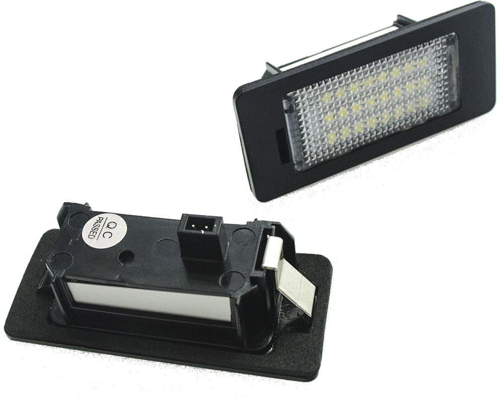 Skyltlykta, Modellanpassad AUDI LED-Xenonvit Canbus,12V 2-pack Ledson - Audi - Skoda - Porsche