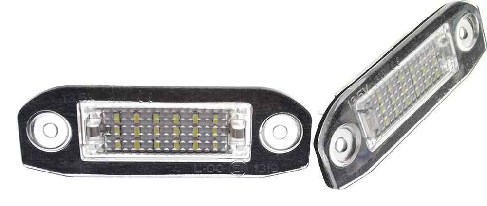 Skyltlykta, Modellanpassad VOLVO LED-Xenonvit Canbus,12V 2-pack Ledson - Volvo - V70, V60, Xc60, Xc70, V50, S60, Xc90, S80, S40, C70