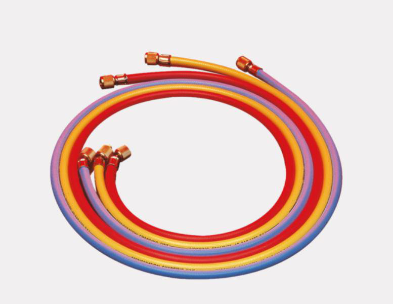 Serviceslang 5 M R134A Högtryck Röd M14X1,5 - 1/2" ACME Waeco