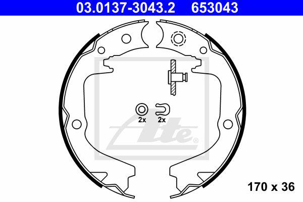 Bromsbackar - Subaru - Outback, Legacy - OE 266947G010