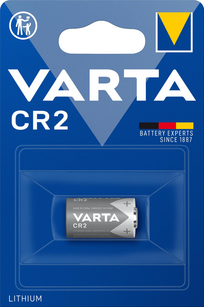 Litium cylinder CR2 batteri Varta