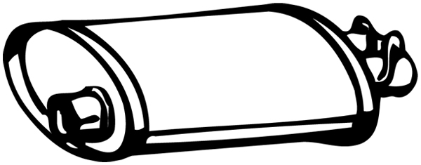 bakre lydpotte - Volvo - 740